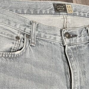 J. Crew Men's Stonewashed Gray Slim Jeans
